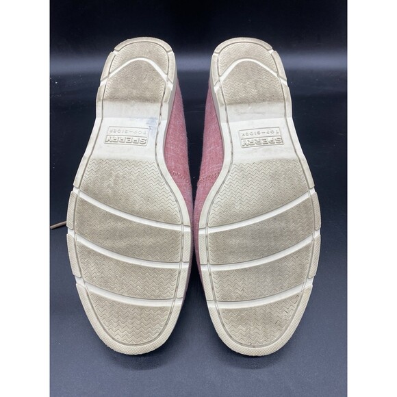 Sperry 2-Eye Top Sider Boat Shoes Mens Size 12 Red Canvas STS18768 - Picture 7 of 7